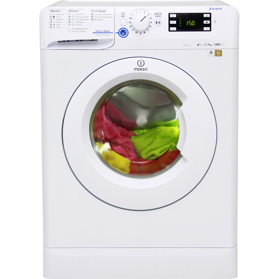 Test Indesit XWE71252W FR Innex Push&Wash - Lave-linge - UFC-Que Choisir