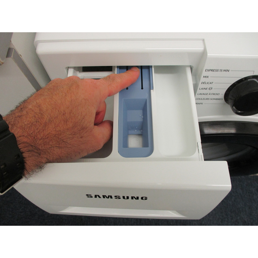 Samsung WW11BGA046AE/EF SpaceMax - Bouton de retrait du bac à produits