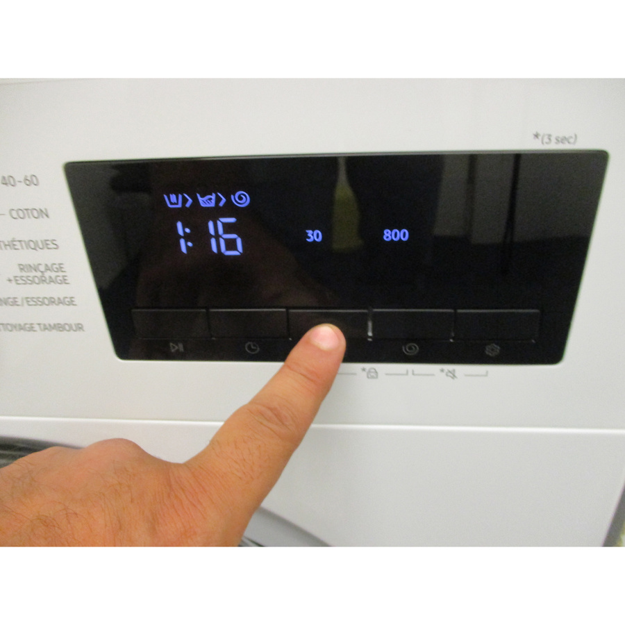 Samsung WW80FG3M05AW - Touches d'options