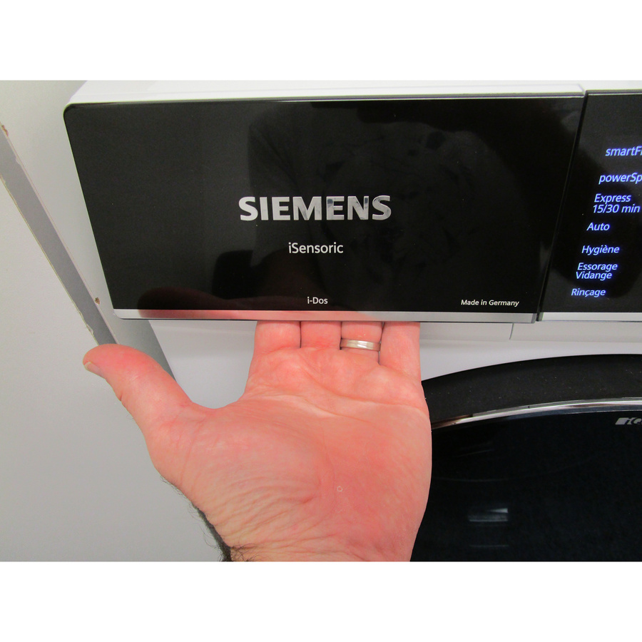 Siemens WG54B2A2FR - Ouverture du tiroir à détergents