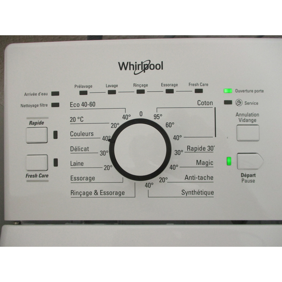 Whirlpool TDLR6248FR/N - Sélecteur de programme