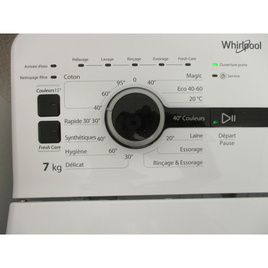 Whirlpool TDLR72223SSFR/N - Sélecteur de programme