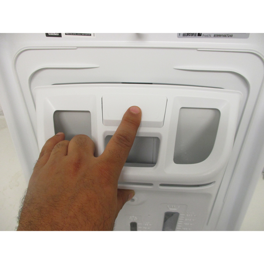 Whirlpool TDLRB65342BSFR - Bouton de retrait du bac à produits