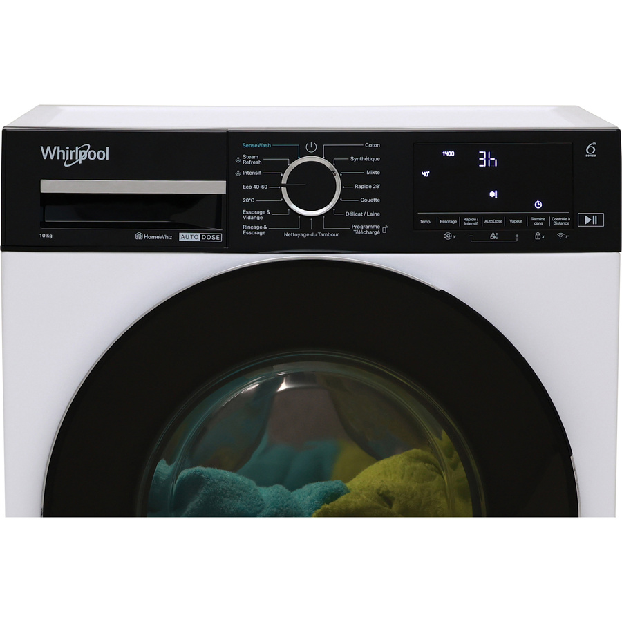 Whirlpool W0M011WADSFR Sense Wash - Bandeau de commandes