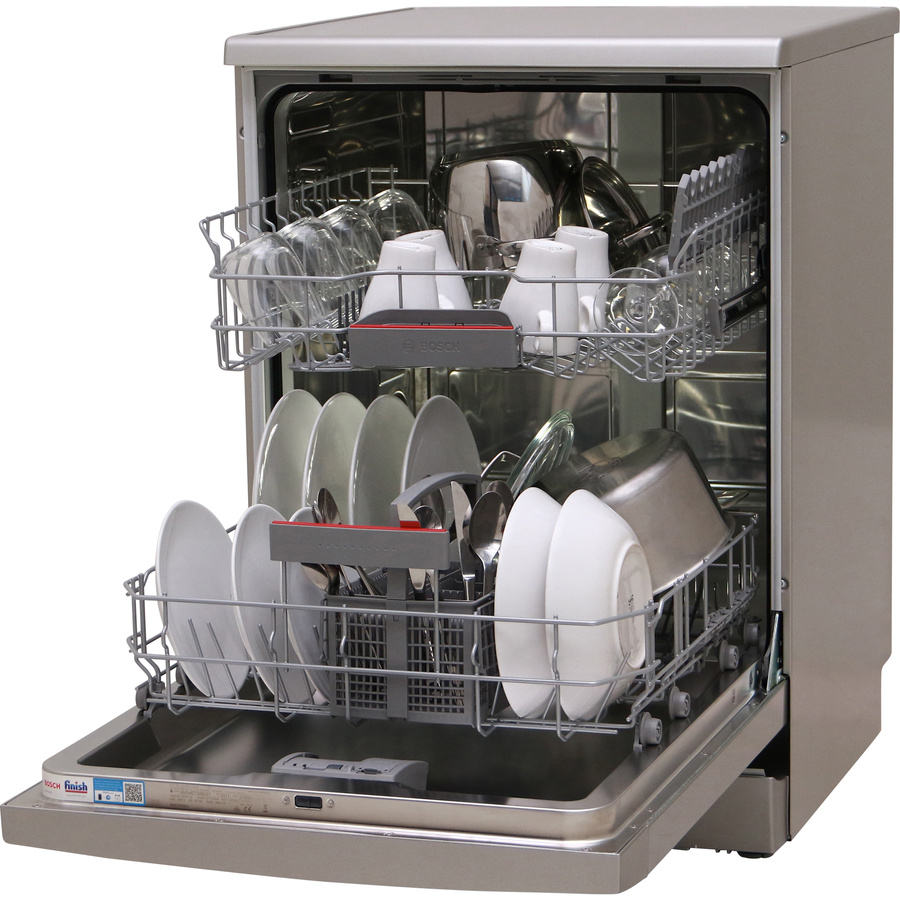 Bosch SMS4ETI28E - Vue de 3/4, porte ouverte