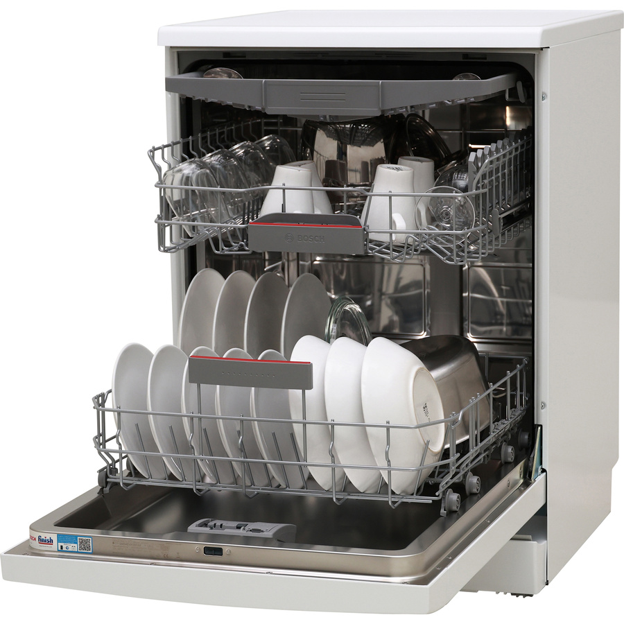 Bosch SMS4EVW36F - Vue de 3/4, porte ouverte