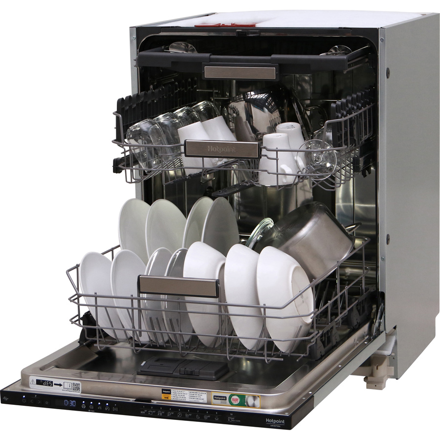 Hotpoint H7IHP40L - Vue de 3/4, porte ouverte
