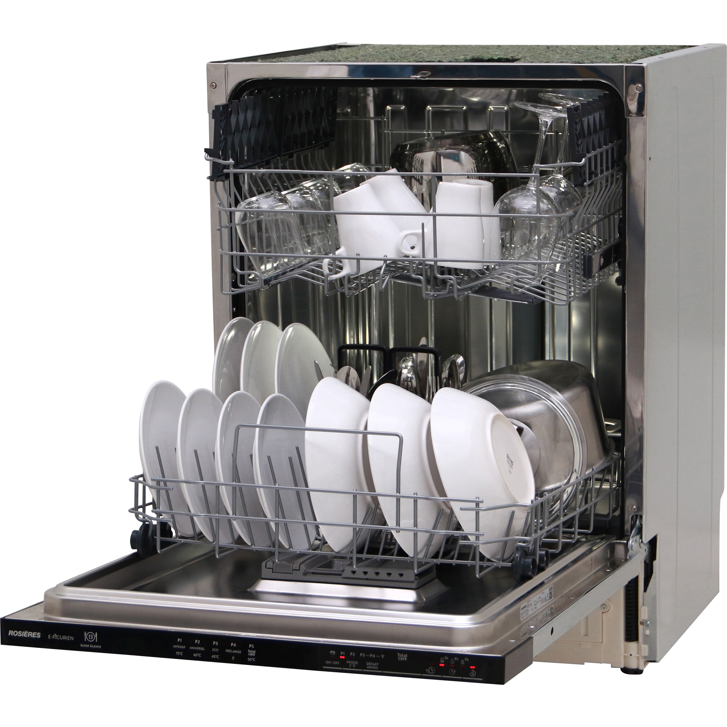 Rosières RDIN2L350PB-47 - Vue de 3/4, porte ouverte