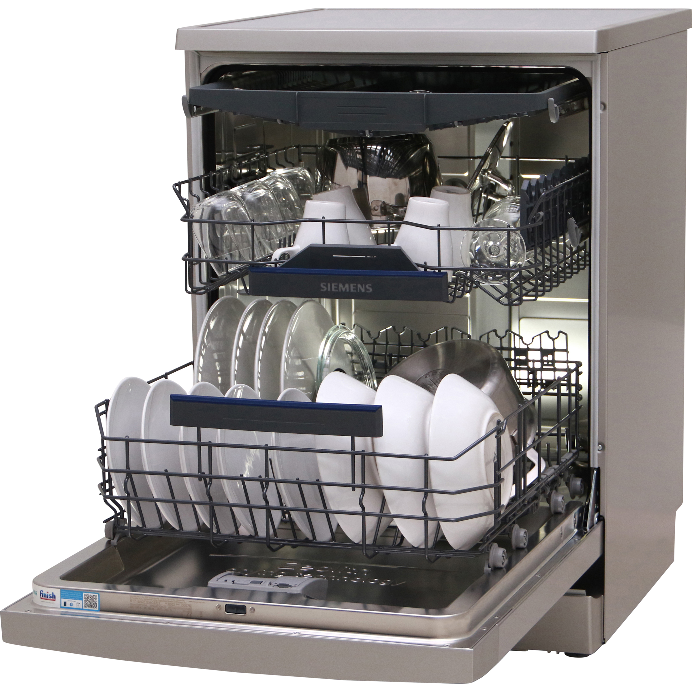 Siemens SN25TI04CE - Vue de 3/4, porte ouverte