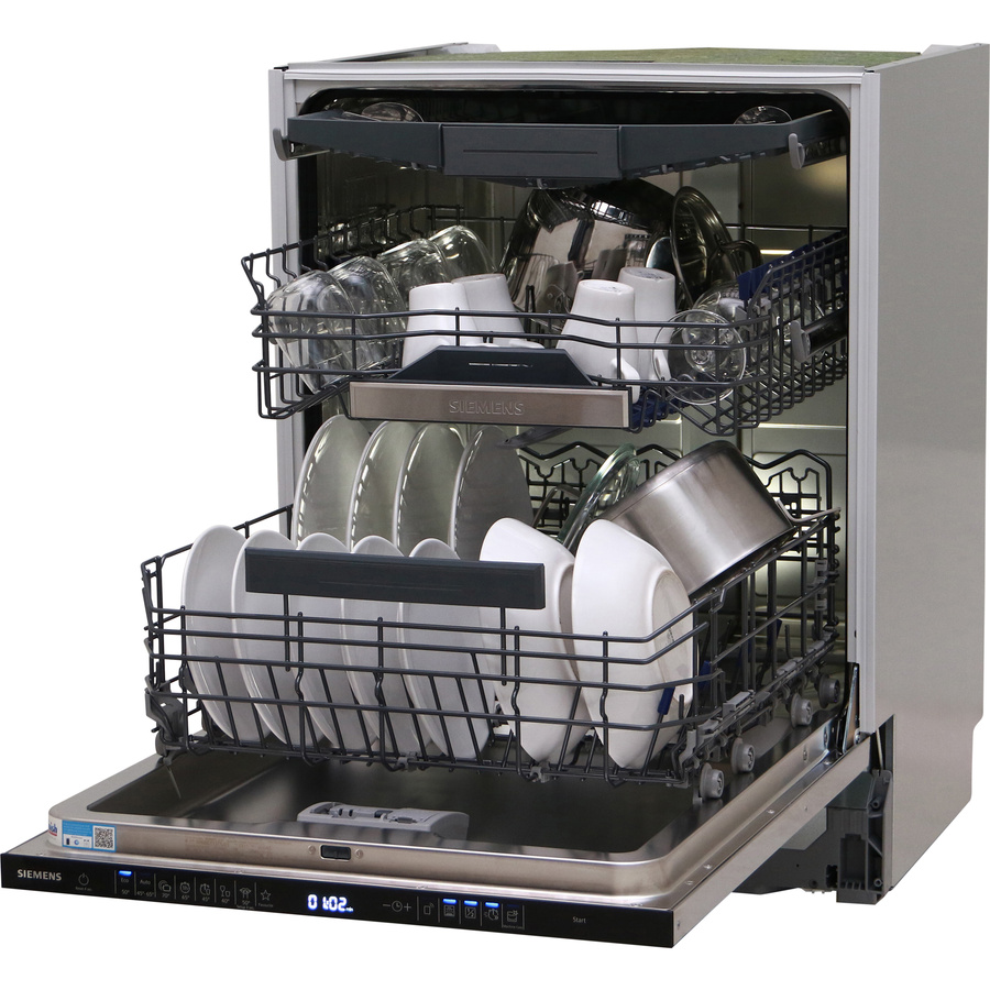 Siemens SN95EX11CE - Vue de 3/4, porte ouverte
