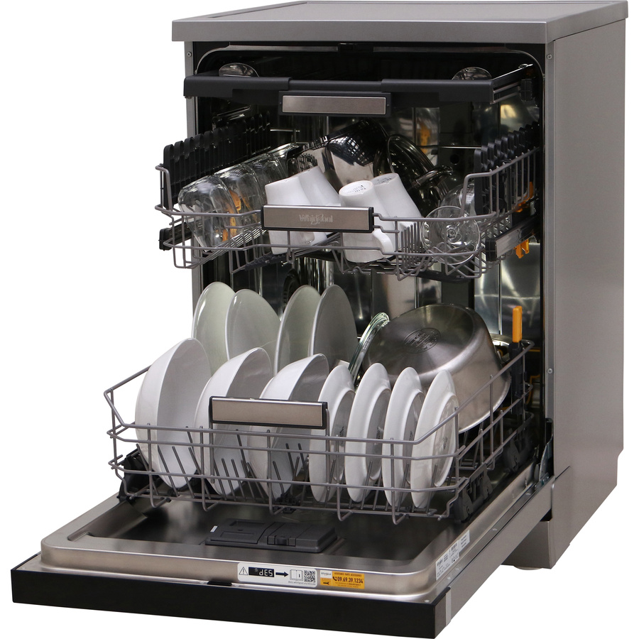 Whirlpool W7FHS41S - Vue de 3/4, porte ouverte