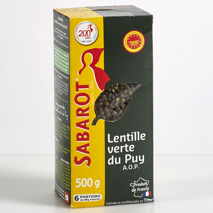 Sabarot Lentilles vertes du Puy - 