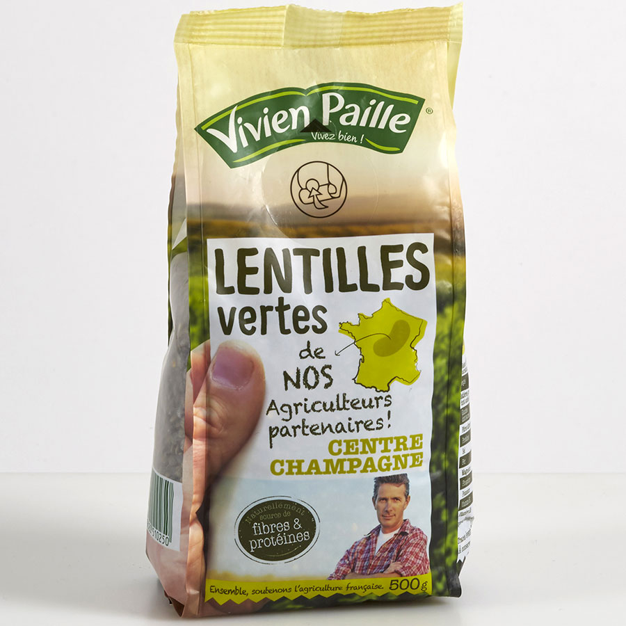 Vivien Paille Lentilles vertes de nos agriculteurs partenaires - 
