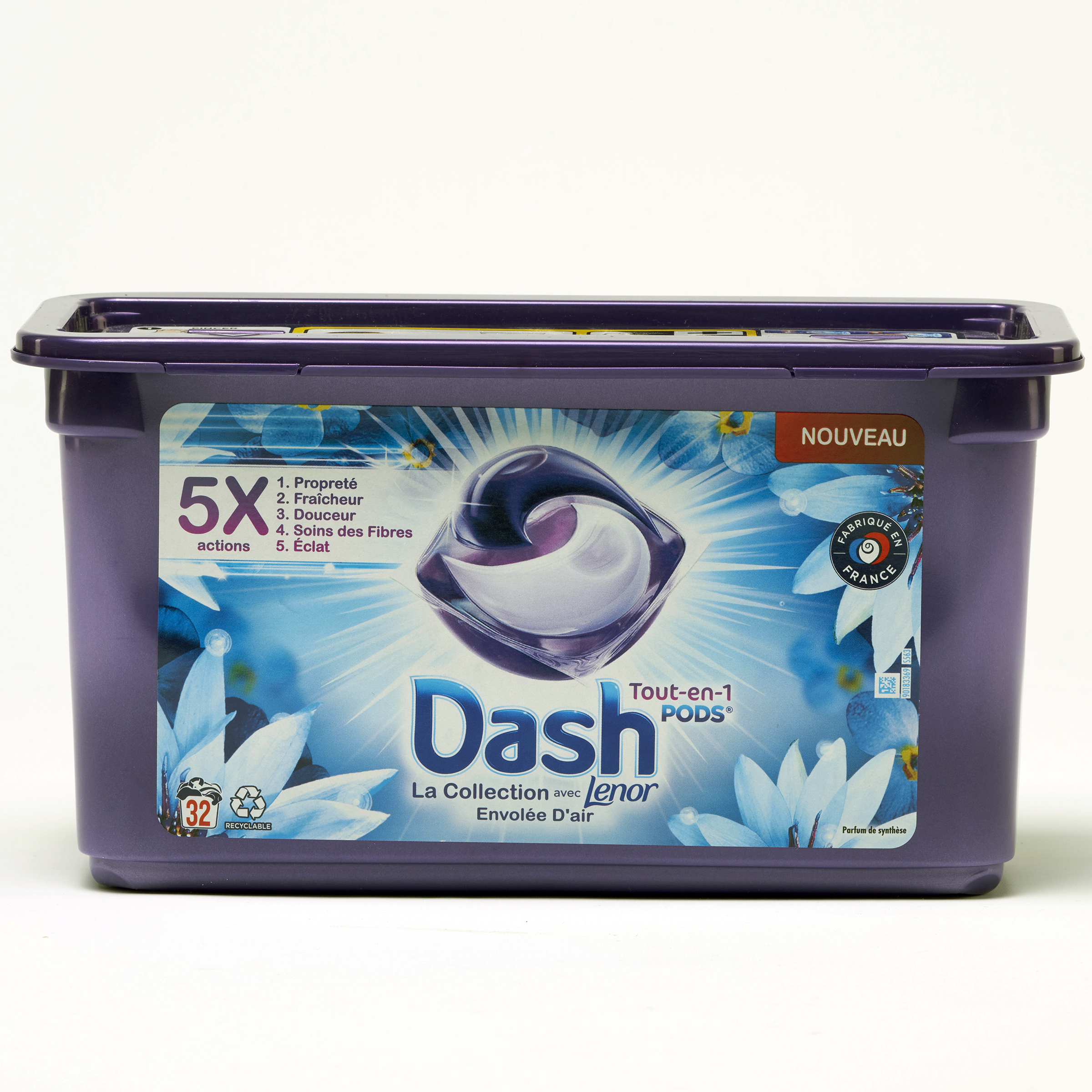 Dash Tout-en-1 pods - La collection Lenor Envolée d’air - 