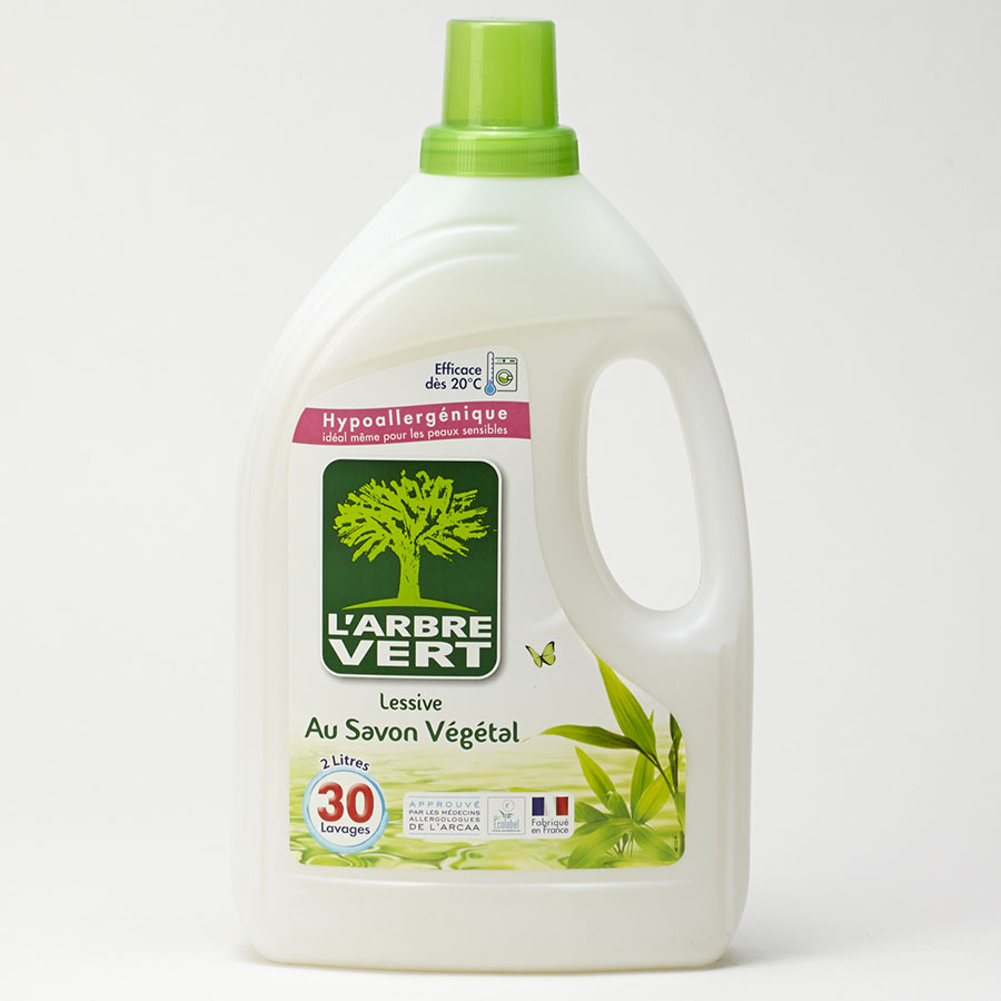 L'ARBRE VERT - Lessive Liquide au Savon Végétal - Hypoallergénique