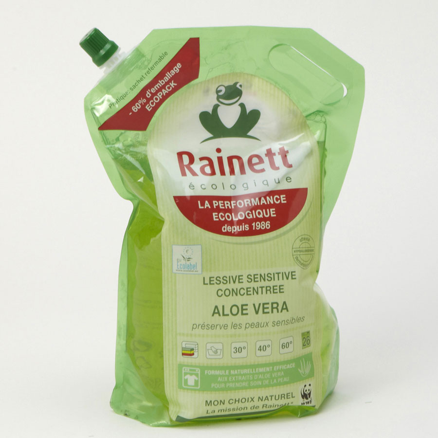 Rainett Ecolabel Lessive Liquide Concentrée pour Peaux Sensibles à