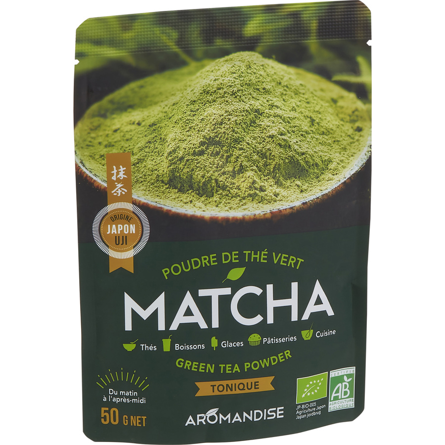 Aromandise Poudre de thé vert matcha
