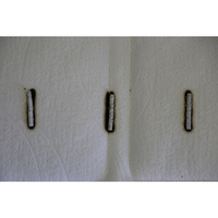 Biosense Summum Haute Densité (coutil coton/bambou) - Test d'inflammabilité : trois cigarettes sont allumées et placées sur le matelas