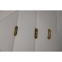 DreamTech (La Compagnie du Lit) Guépard - Test d'inflammabilité : trois cigarettes sont allumées et placées sur le matelas