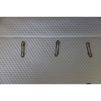 Ikea Åkrehamn ferme 604.816.47 - Test d'inflammabilité : trois cigarettes sont allumées et placées sur le matelas