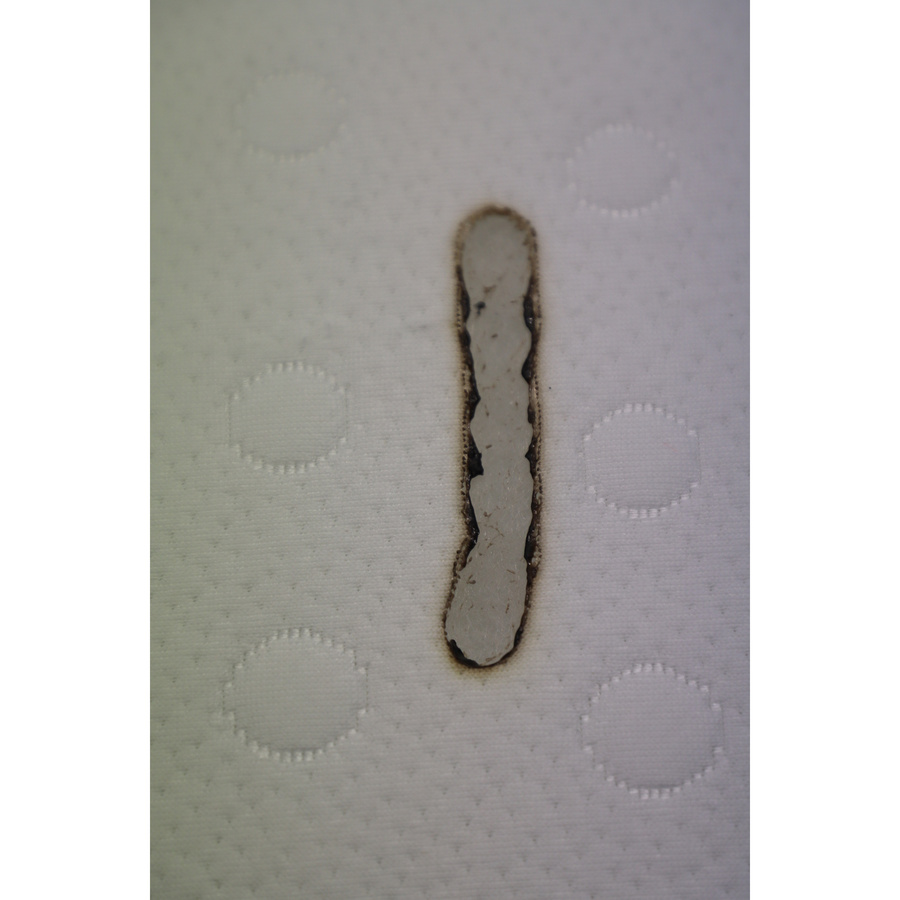 Dreaméa (But) Hévéa - Résultat du test d'inflammabilité avec des cigarettes