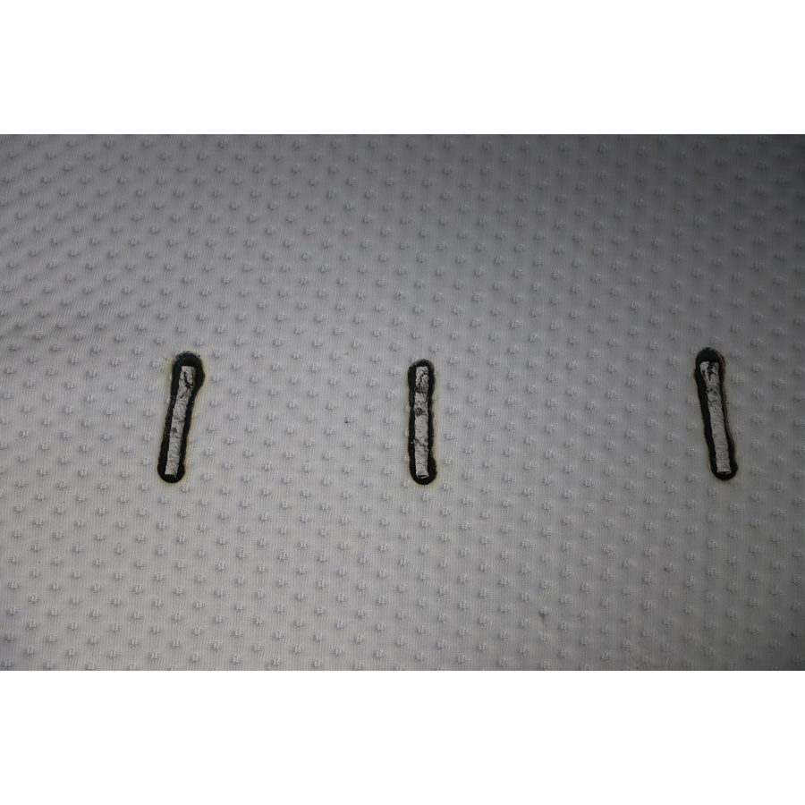 Emma Original Pro (ex. Hybride Premium II) - Test d'inflammabilité : trois cigarettes sont allumées et placées sur le matelas