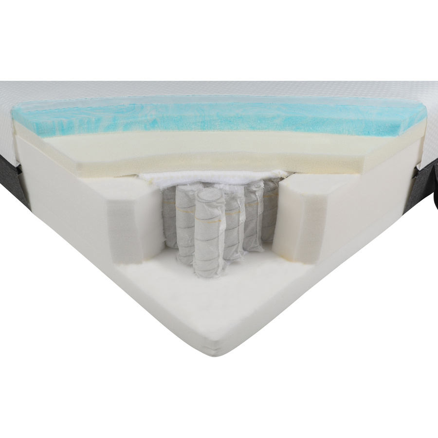 Livarno Home (Lidl) Royal Support Visco 7 zones à 1000 ressorts ensachés - Découpe du matelas