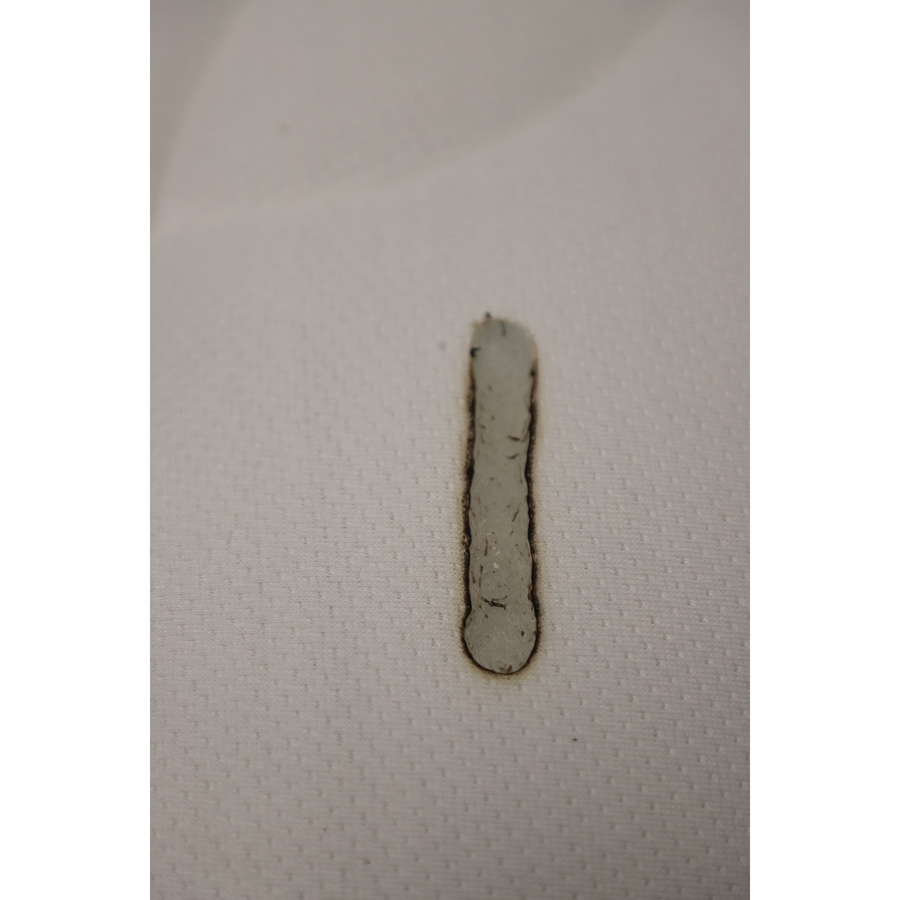 Merinos Cosy lit - Résultat du test d'inflammabilité avec des cigarettes