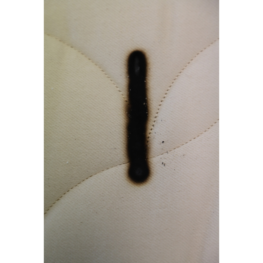 No Stress Privilège - Résultat du test d'inflammabilité avec des cigarettes