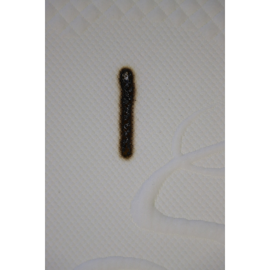 Sleepy Original - Résultat du test d'inflammabilité avec des cigarettes