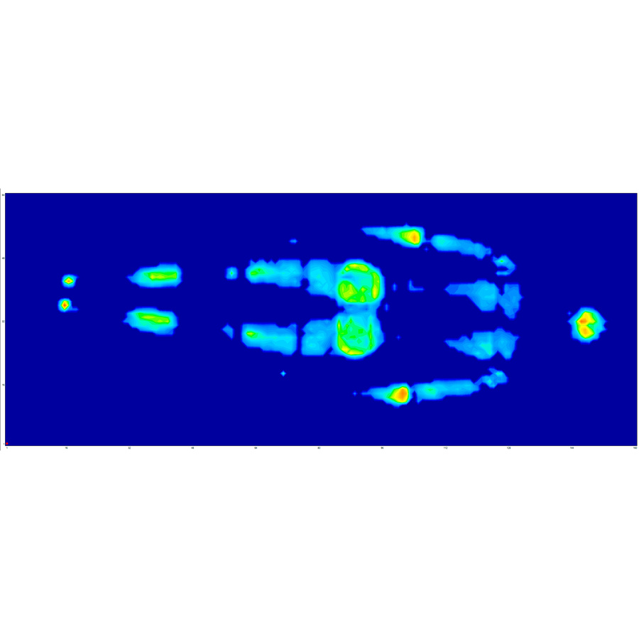 Tempur Form Original Medium  - Illustration de la pression totale