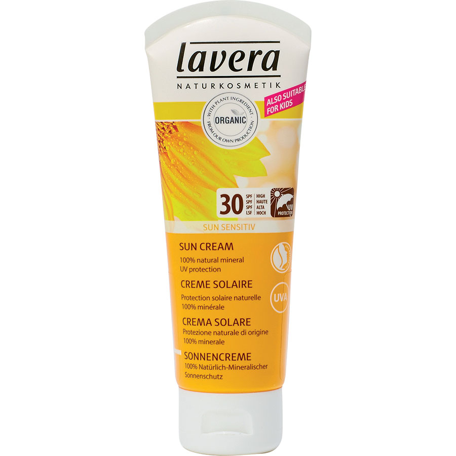 Lavera Crème solaire 100% minérale SPF 30 (bio) - Vue principale