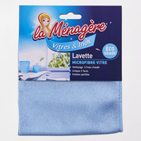 La ménagère Lavette microfibre vitres & Inox