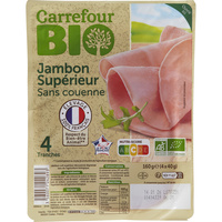 Carrefour Bio Jambon supérieur