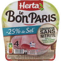 Herta Le Bon Paris - 25 % de sel, conservation sans nitrite