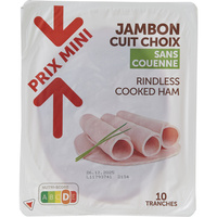 Prix mini (U) Jambon cuit choix