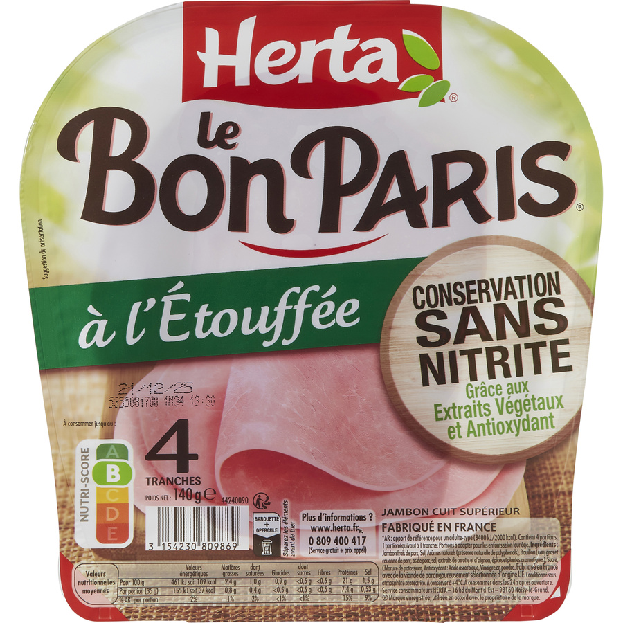 Test Herta Le Bon Paris à l'étouffée, conservation sans nitrite ...