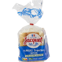 Jacquet Maxi tranches nature sans sucres ajoutés