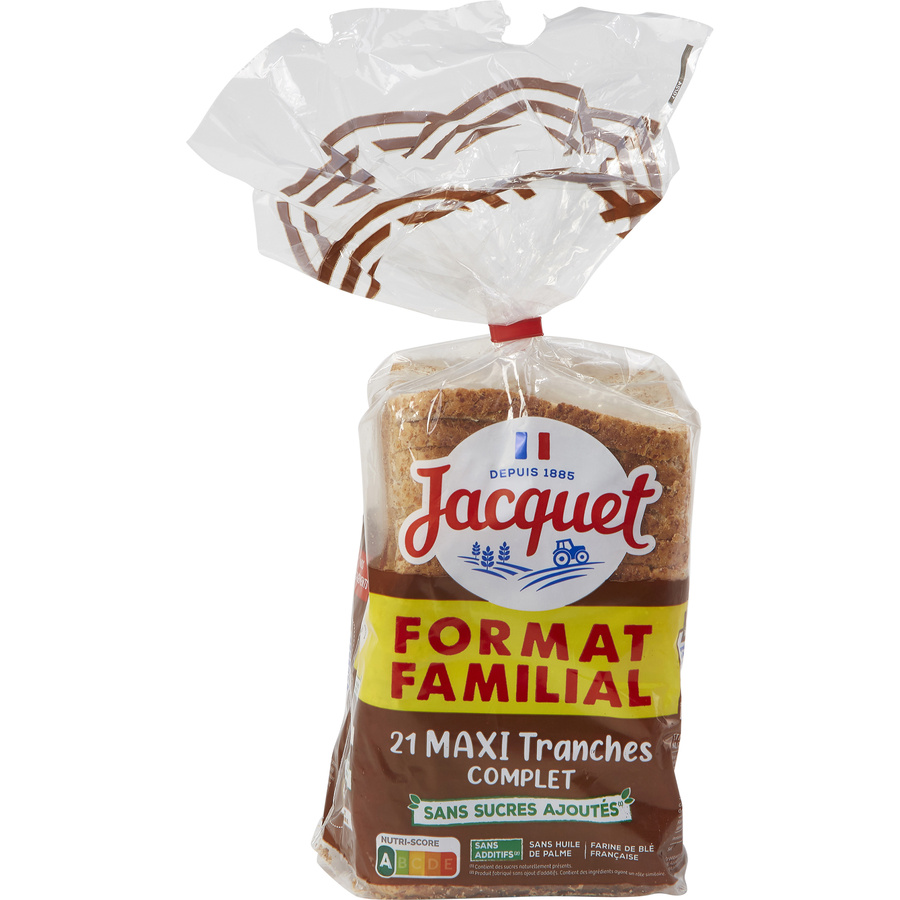 Jacquet Maxi tranches complet sans sucres ajoutés