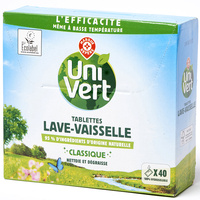Uni Vert (E.Leclerc) Tablettes lave-vaisselle