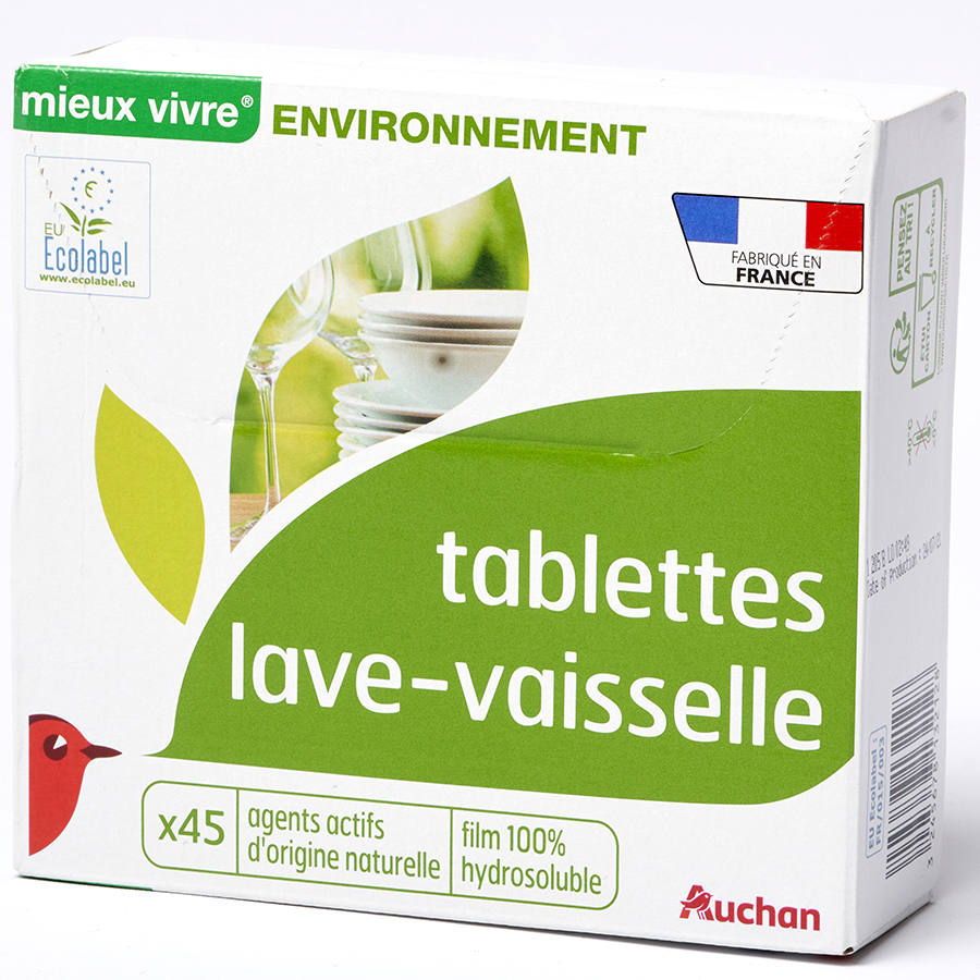 Auchan Mieux vivre Tablettes lave-vaisselle - 