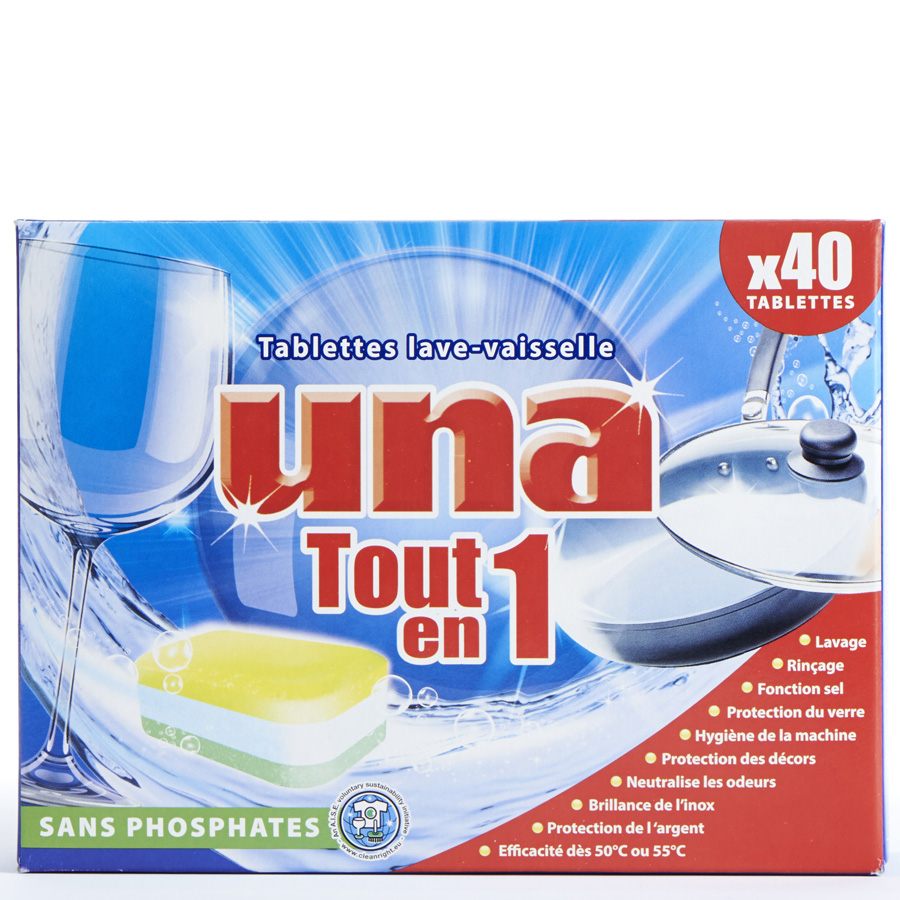 Test Una (Aldi) Tablettes lave-vaisselle tout en 1 - Détergent