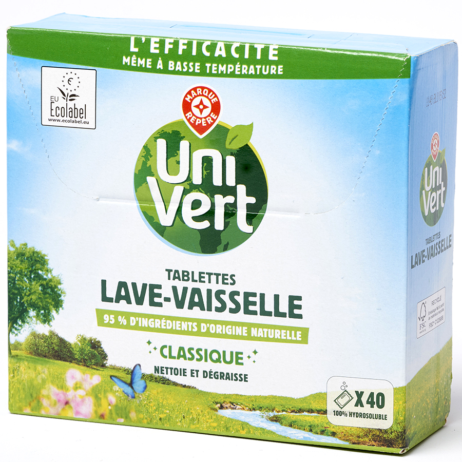 Uni Vert (E.Leclerc) Tablettes lave-vaisselle - 