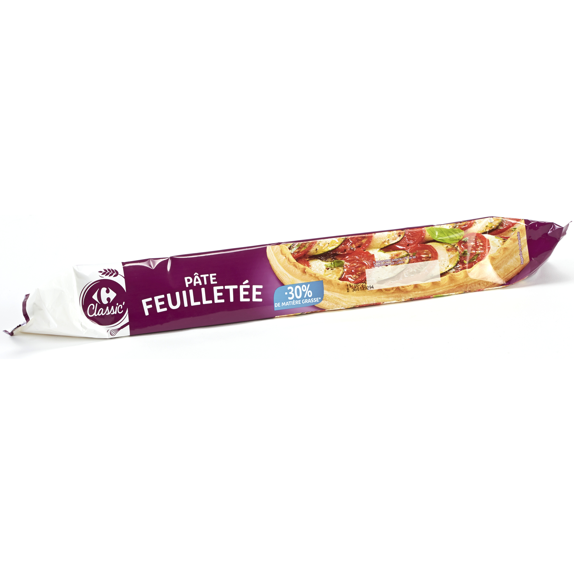 Test Carrefour classic' Pâte feuilletée - 30 % de matières grasses
