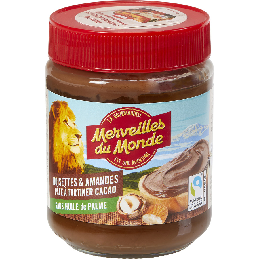 Merveilles du Monde Noisettes & amandes pâte à tartiner cacao