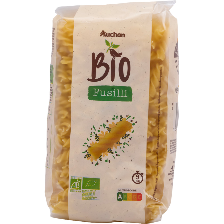 Auchan bio Fusilli 