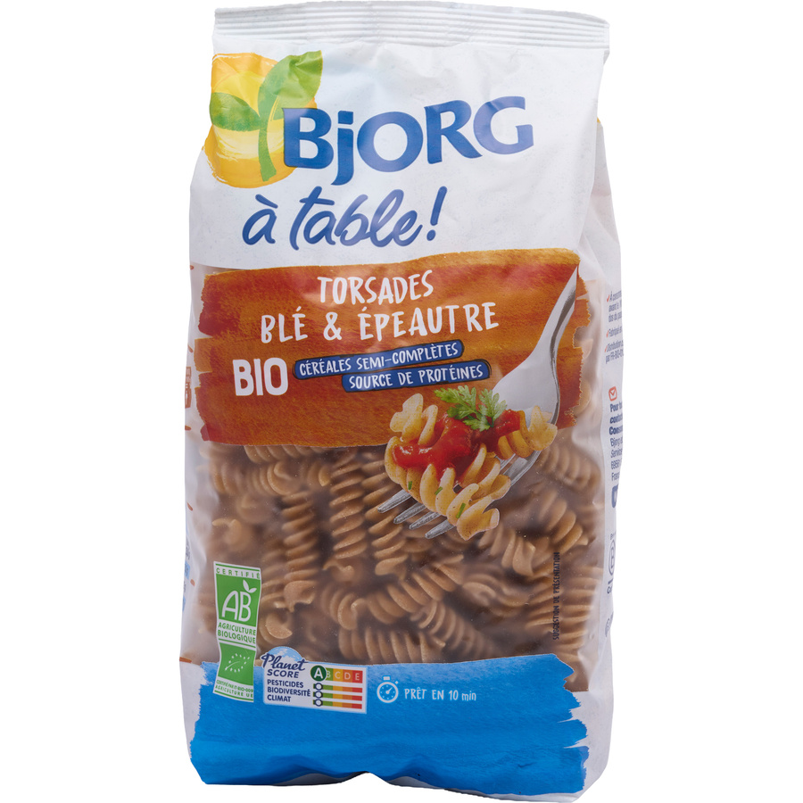 Bjorg Torsades blé & épautre céréales semi-complètes 