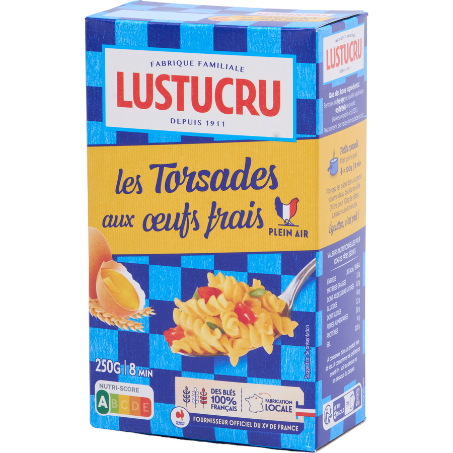 Lustucru Torsades aux œufs frais