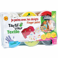 Pebeo Tactil color Textile, 6 pots