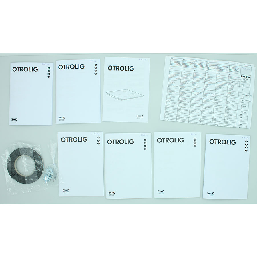 Ikea Otrolig 403.039.34(*19*) - Accessoires et documents livrés avec le produit
